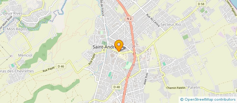 localisation de l'entreprise REGIS LOCATION à SAINT-ANDRE