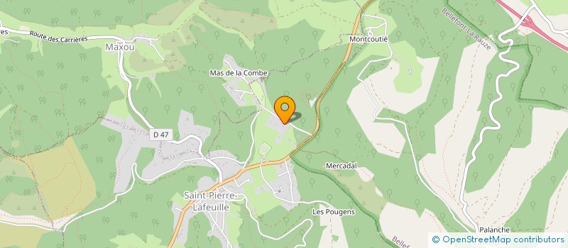 localisation de l'entreprise REGIS MELLAC  SAINT-PIERRE-LAFEUILLE