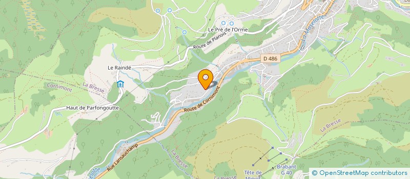 localisation de l'entreprise REGIS PIERREL à LA BRESSE