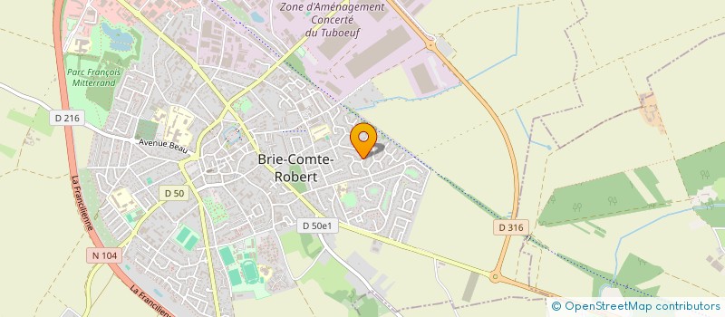 localisation de l'entreprise REGIS VERONIQUE  BRIE-COMTE-ROBERT