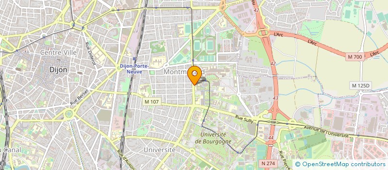 localisation de l'entreprise REGISTRE BOURGUIGNON CANCERS DIGESTIFS à DIJON
