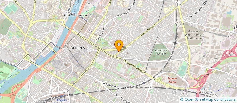 localisation de l'entreprise REGISTRE TUMEURS BRONCHIQUES MAINE LOIRE  ANGERS