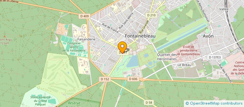 localisation de l'entreprise REGIUM à FONTAINEBLEAU