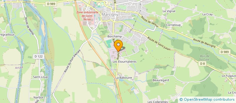 localisation de l'entreprise REGL'ARTECH à MARCIGNY