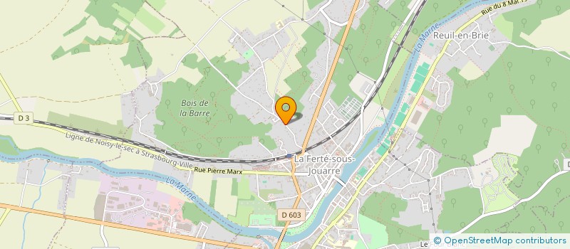 localisation de l'entreprise REGLAIN BATIMENT à LA FERTE-SOUS-JOUARRE