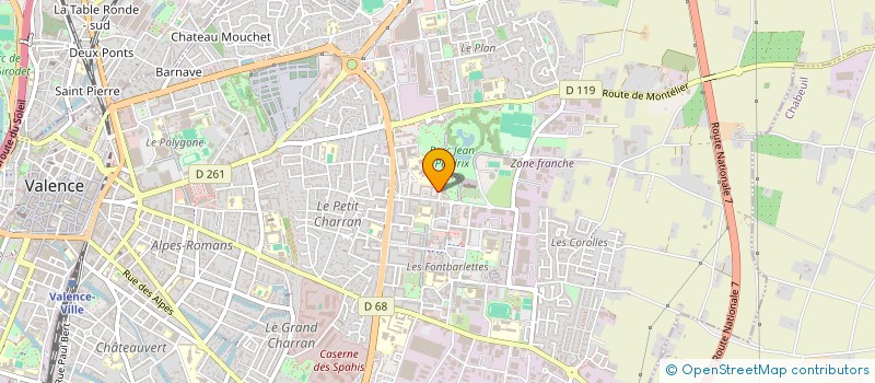 localisation de l'entreprise REGLEP  VALENCE