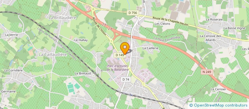 localisation de l'entreprise REGLIFT à GRANDCHAMP-DES-FONTAINES