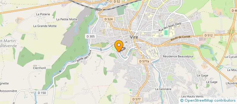 localisation de l'entreprise REGLISSE  VIRE-NORMANDIE