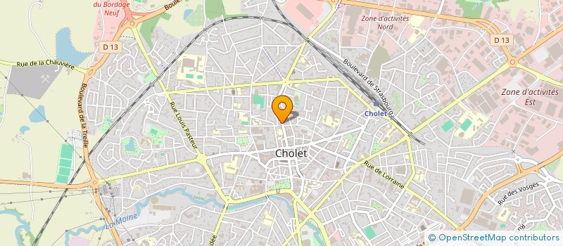 localisation de l'entreprise REGLISSE COIFFURE à CHOLET