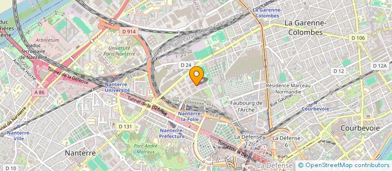localisation de l'entreprise REGLOPLAS FRANCE à NANTERRE