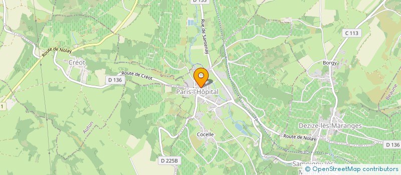 localisation de l'entreprise REGNAUDOT BERNARD ET FLORIAN  DEZIZE-LES-MARANGES