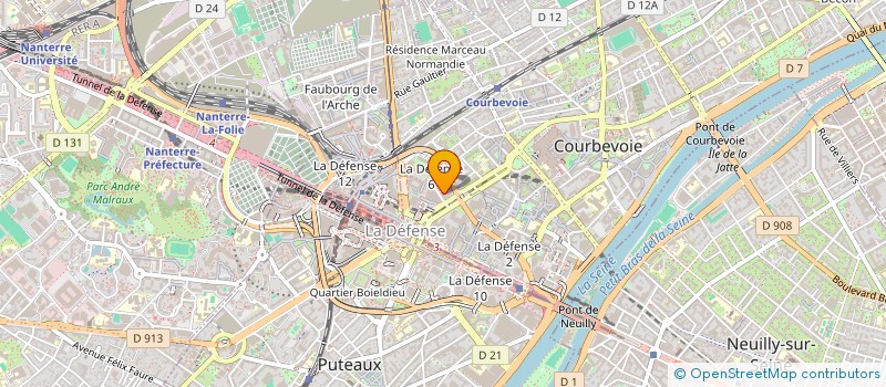 localisation de l'entreprise REGNAULT à COURBEVOIE