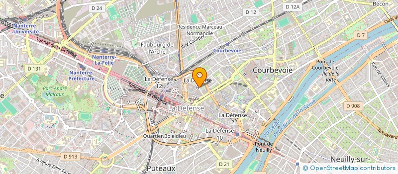 localisation de l'entreprise REGNAULT DISTRIB à COURBEVOIE