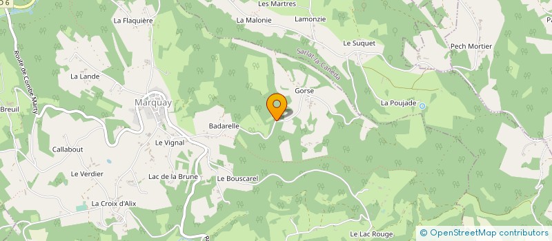 localisation de l'entreprise REGNER à MARQUAY