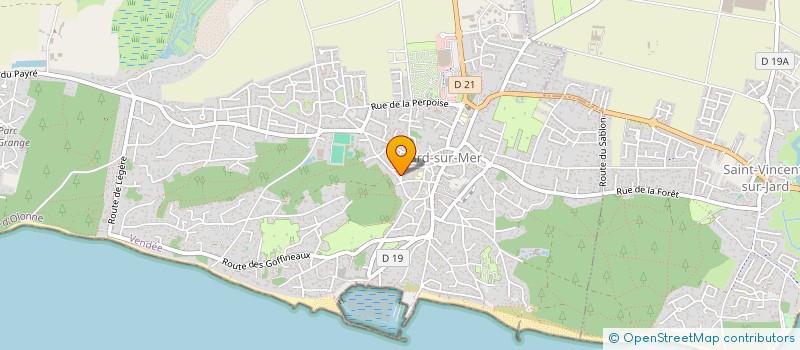 localisation de l'entreprise REGNIER à JARD-SUR-MER