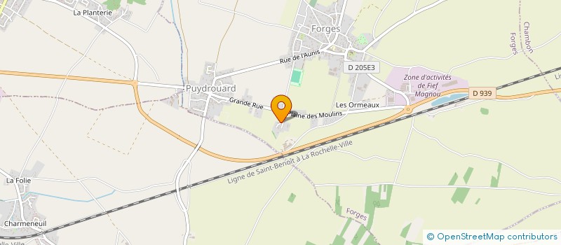 localisation de l'entreprise REGNIER MATERIAUX à CIRE D'AUNIS