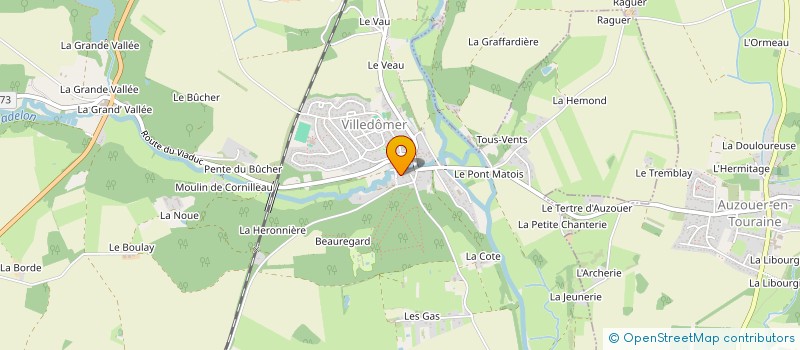 localisation de l'entreprise REGNIER PATRIMOINE  VILLEDOMER