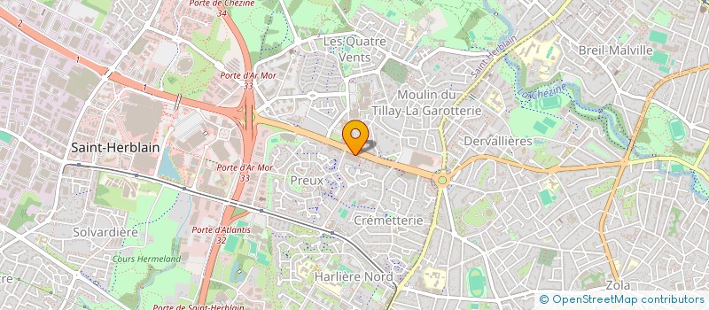 localisation de l'entreprise REGNIER VENTURE à SAINT-HERBLAIN