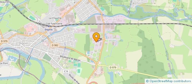 localisation de l'entreprise REGOM à DIGOIN