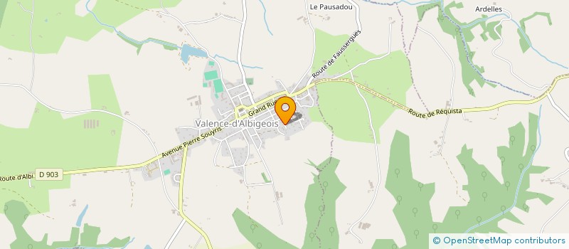 localisation de l'entreprise REGOR IMMOBILIER  VALENCE-D'ALBIGEOIS