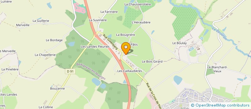 localisation de l'entreprise REGOR PAC  BEAUPREAU-EN-MAUGES