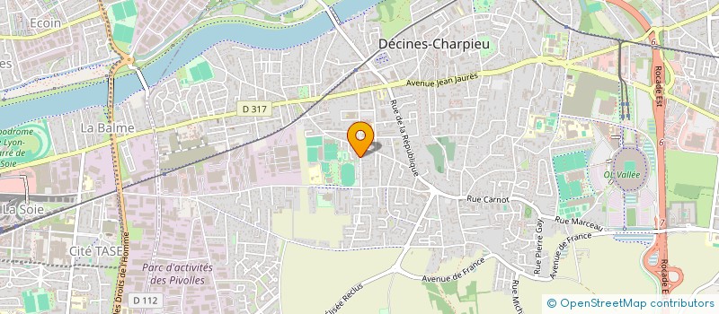 localisation de l'entreprise REGOTTAZ  DECINES-CHARPIEU