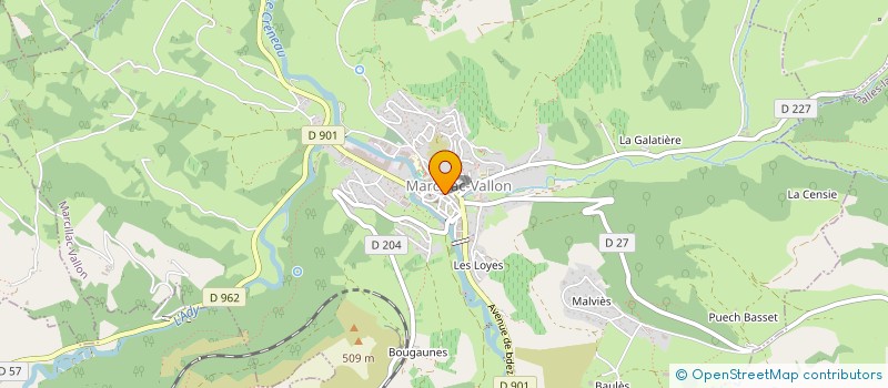 localisation de l'entreprise REGOURD MELGAR à MARCILLAC-VALLON