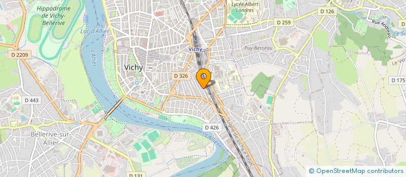 localisation de l'entreprise REGROUPEMENT ASSOCIATIF DES IKEISTES VICHYSSOIS (RAIV)  VICHY