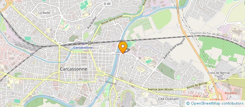 localisation de l'entreprise REGROUPEMENT DES ASSOCIATIONS ISLAMIQUE DE L'AUDE à CARCASSONNE