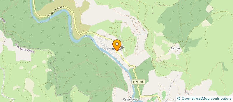 localisation de l'entreprise REGROUPEMENT DES CENTRES DE PLEIN AIR DE LA LOZERE  GORGES DU TARN CAUSSES