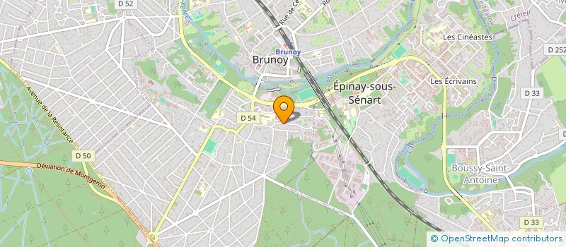 localisation de l'entreprise REGROUPEMENT DES EDUCATEURS DE PETANQUE DE L'ESSONNE  BRUNOY