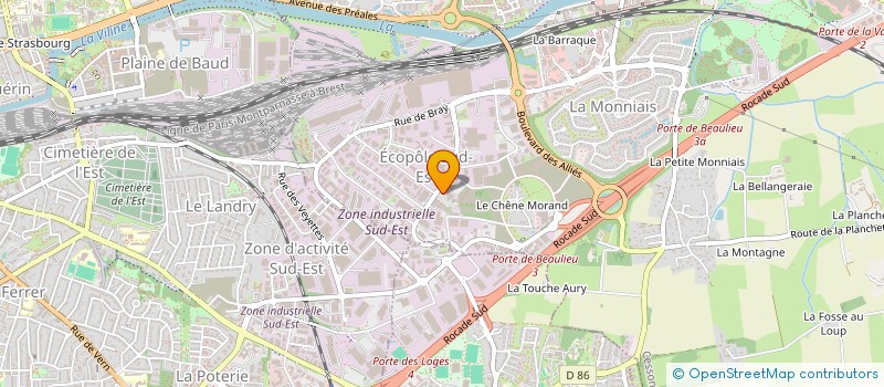 localisation de l'entreprise REGROUPEMENT DES ETUDIANTS DE LA VIE A L'ESCCOT  CESSON-SEVIGNE
