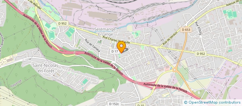 localisation de l'entreprise REGROUPEMENT DES MEDECINS GENERALISTES DE LA VALLEE DE LA FENSCH ET DU PAYS HAUT POUR LA PERMANENCE DES SOINS  SEREMANGE-ERZANGE