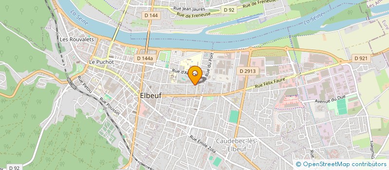 localisation de l'entreprise REGROUPEMENT ELBEUVIEN D'ASSOCIATION POUR L'INSERTION SOCIALE ET L'EMPLOI DANS LA REGION  ELBEUF