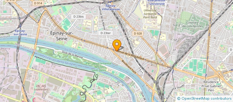 localisation de l'entreprise REGROUPEMENT ET DEELOPPEMENT D'ENSEIGNE à EPINAY-SUR-SEINE
