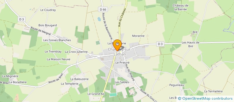 localisation de l'entreprise REGROUPEMENT PEDAGOGIQUE INTERCOMMUNAL DE CHANNAY-SUR-LATHAN ET COURCELLES-DE-TOURAINE  CHANNAY-SUR-LATHAN