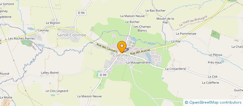 localisation de l'entreprise REGROUPEMENT PEDAGOGIQUE INTERCOMMUNAL LA COUYERE-LALLEU-THOURIE  THOURIE