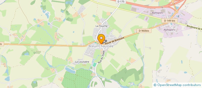 localisation de l'entreprise REGRPT FAMILLE RURALE BREUIL CLAZAY ..  BRESSUIRE