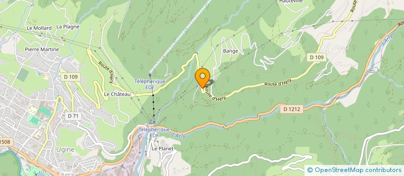 localisation de l'entreprise REGTEC  UGINE