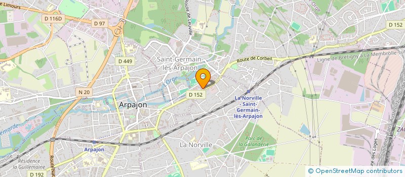 localisation de l'entreprise REGUIEG à SAINT-GERMAIN-LES-ARPAJON