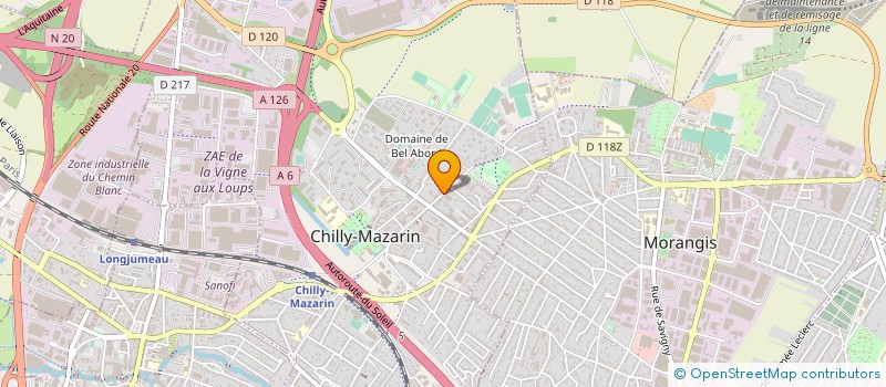localisation de l'entreprise REGUL AMBULANCE à CHILLY-MAZARIN