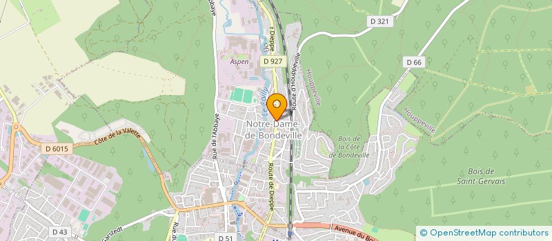 localisation de l'entreprise REGULATION TRANSP SANIT SEINE MARITIME  NOTRE-DAME-DE-BONDEVILLE