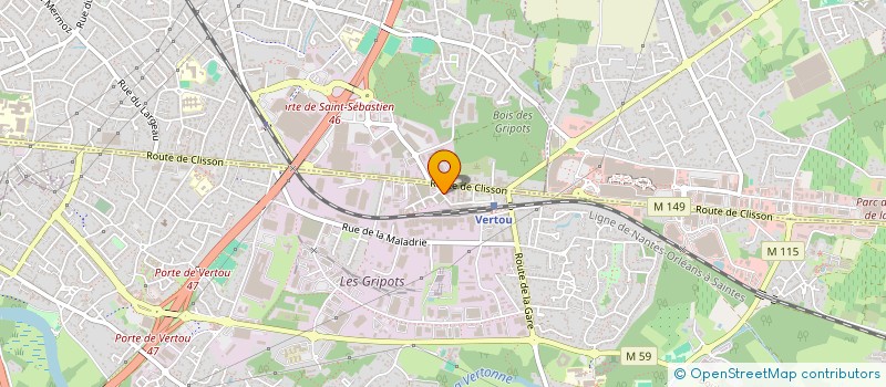 localisation de l'entreprise REHA 44  VERTOU