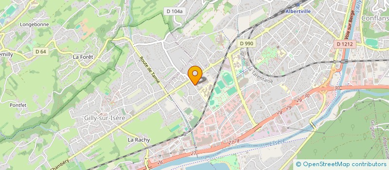 localisation de l'entreprise REHA CONCEPT à ALBERTVILLE