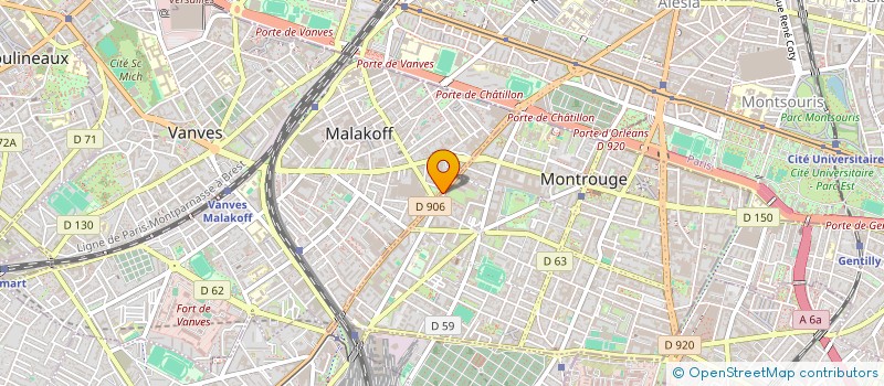 localisation de l'entreprise REHAB  MONTROUGE