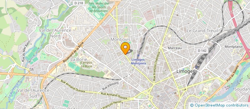 localisation de l'entreprise REHABAT CREA 2 à LIMOGES