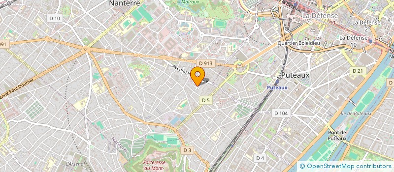 localisation de l'entreprise REHABILITATION AMENAGEMENT ET FONCTIONS à NANTERRE