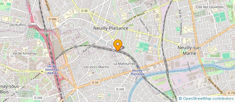 localisation de l'entreprise REHABILITATION INTERNATIONALE à NEUILLY-PLAISANCE