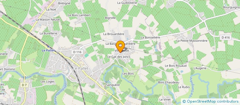 localisation de l'entreprise REHABITAT ISOLATION  LE PALLET