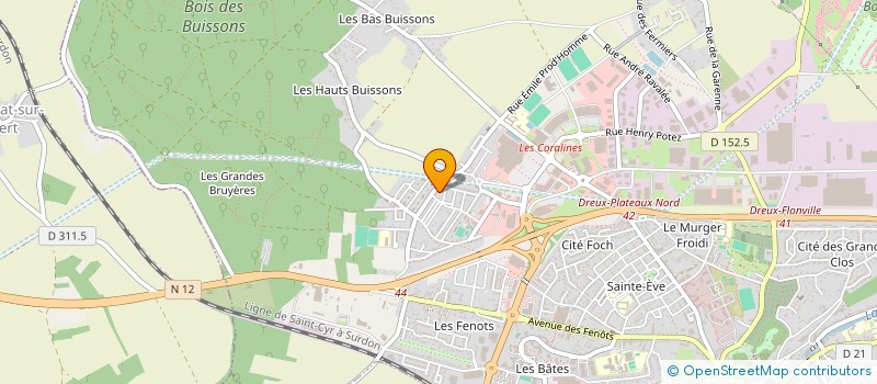 localisation de l'entreprise REHACOOP à DREUX